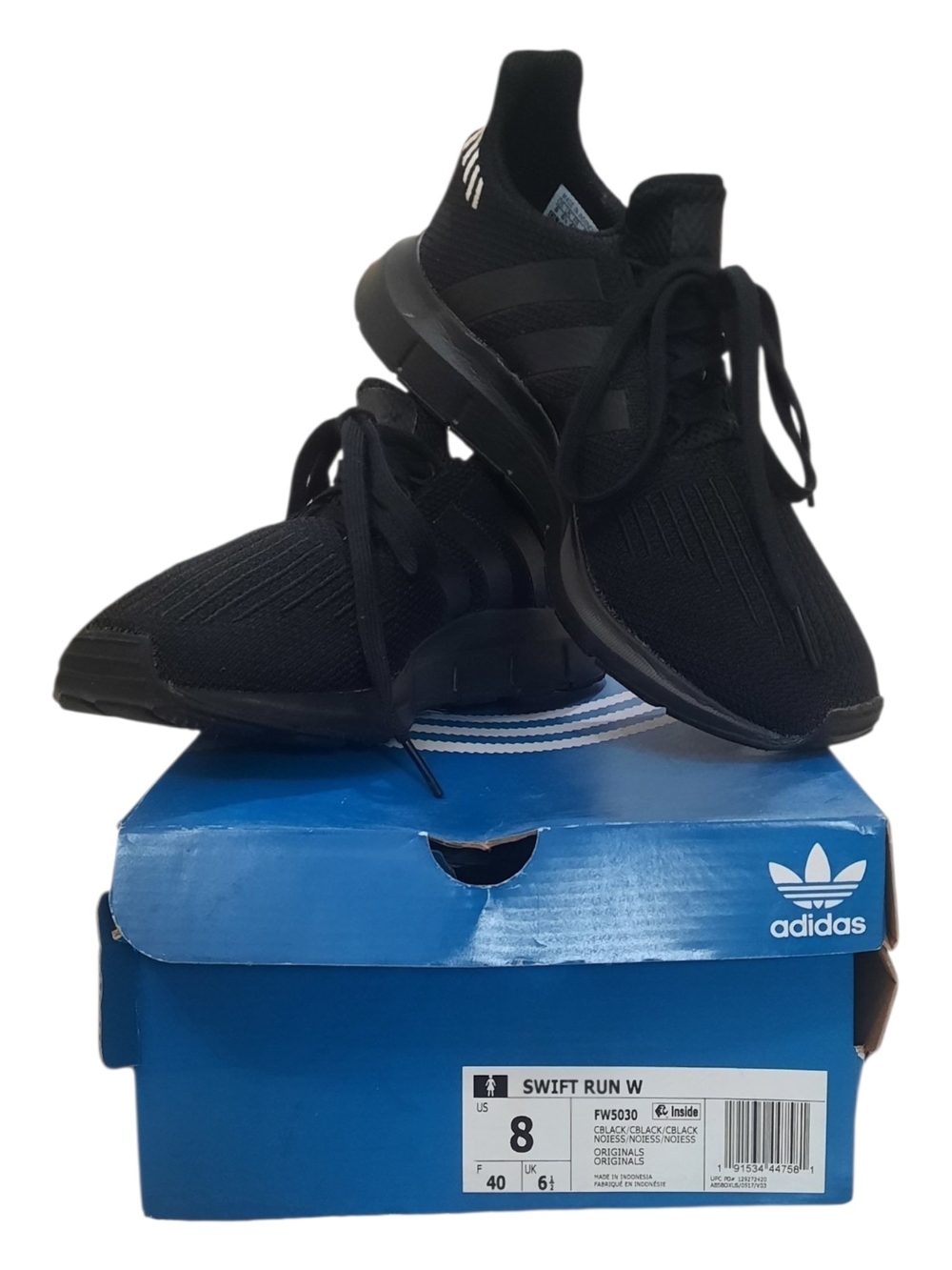 adidas Originals Swift Run Sneakers Black Sz 8